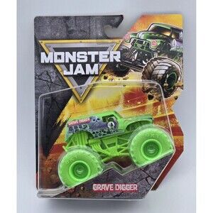 Spin Master Monster Jam Grave Digger 2025 Series 1 Neon Green 1:64 Diecast Truck